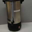 SYBO Commercial Grade Stainless Steel Percolate Coffee Maker, Hot Water Urn for Catering, Hot Beverage Dispenser, 40-Cup, 6L, Metallic