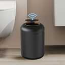URALFA Motion Sensor Trash Can with Lid, 3 Gallon / 11 L Automatic Bathroom Trash Can, Touchless Trash Bin, Smart Plastic Garbage Can for Bedroom, Kitchen, Living Room, Office, Black