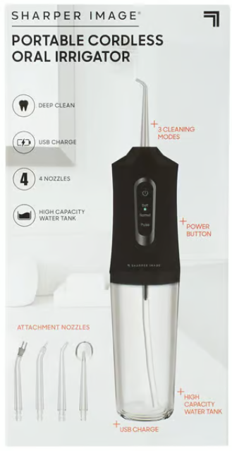 Sharper Image Cordless Oral Irrigator