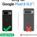 Antsturdy Compatible with Google Pixel 8 Wallet Case with Card Holder Women Men Phone Case RFID Blocking PU Leather Kickstand Flip Protective Cover Wrist Strap Zipper Credit Card Slots,Light Purple