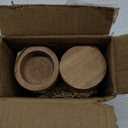 NIRMAN Acacia Wood Tealight Candle Holder for Wedding, Party, Birthday, Holiday, Home Decoration (2.25" x 2.25" x 1"), (Set of 6)