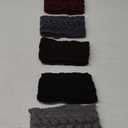 Pangda 5 Pieces Women's Cable Knitted Headbands, Winter Chunky Ear Warmers Suitable for Daily Wear and Sport (Assorted Color)