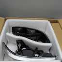 LED DRL Headlight, Headlights Replacement Compatible with 1999 2000 2001 2002 2003 2004 2005 2006 2007 GMC Sierra, Fit 1999-2006 GMC Yukon Headlamp Assembly Kit Chrome Housing Clear Reflector