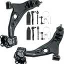 PHILTOP 10pcs Front Suspension Kit Fit for Ford Edge 2007-2014, Lincoln MKX 2007-2015, 2 Lower Control Arms 2 Sway Bars 4 Inner & Outer Tie Rods 2 Boots Replacement