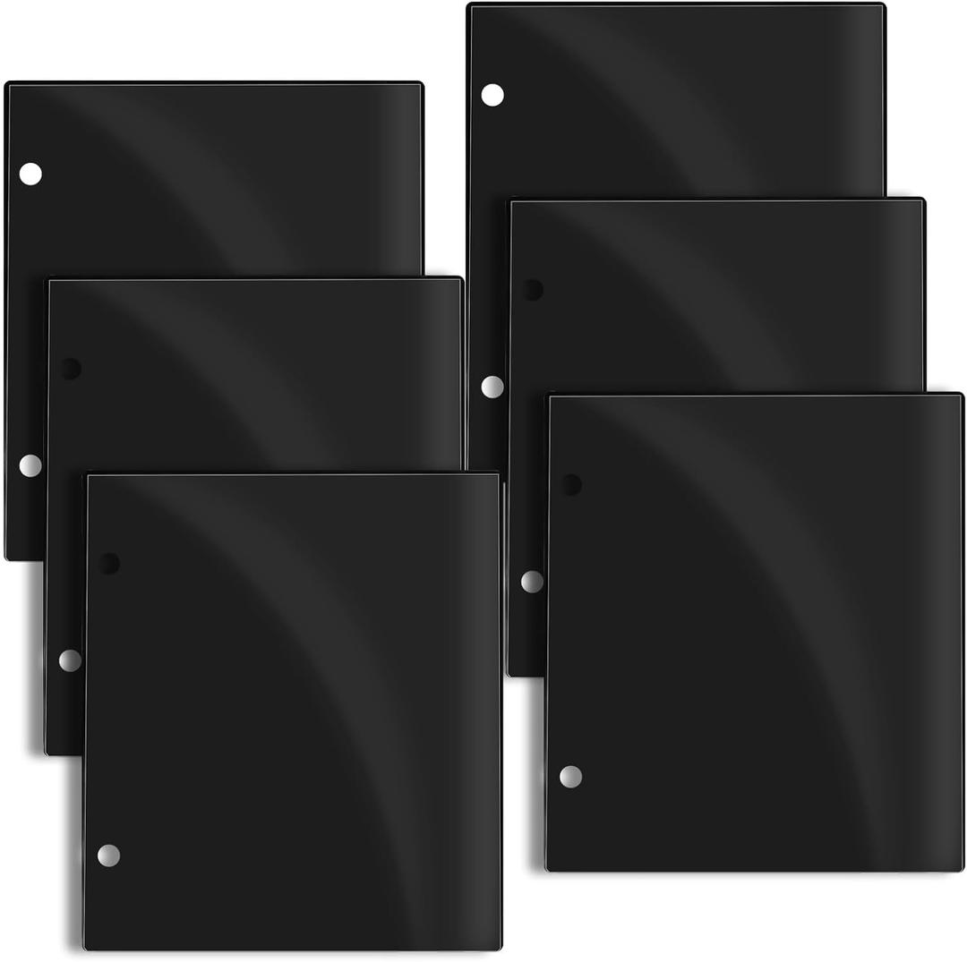 Marching Band Flip Folder Pages - 6 Pocket Double-Sided Music Holder 7.5x6.5 Inch | PVC Waterproof Sheet Folder for Concert, Choir & Orchestra (M)