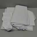 H.VERSAILTEX 100% Blackout Curtains for Bedroom Thermal Insulated Rod Pocket Curtain Panels 96 Inches Long Full Light Blocking Living Room Curtains with White Liner, 2 Panels, White