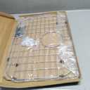 Serene Valley Sink Bottom Grid 19-1/16" x 13-5/8, Rear Drain with Corner Radius 3-1/2", Sink Protector NLW1914R, Medium