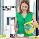OVENTE Electric Kettle, 1.5L Borosilicate Glass Countertop Water Heater and Boiler for Coffee or Tea, BPA-Free, Auto Shut-Off, Boil-Dry Protection, Removable and Washable Spout Filter, Green KG83G