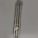 Silver Tension Curtain Rod for Windows 28 to 48 Inch,7/8"Small Shower Curtain Rod for Bathroom,Pressure Spring Tension Curtain Rod No Drilling for Closet Doorway Kitchen (Silver 1 Pack)