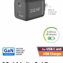 ZGear 2 Port Adaptive Fast Charger 30 Watts 