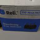 Reli. 30 Gallon Trash Bags Drawstring | 150 Count | Black | 30 Gallon Garbage Bags Heavy Duty | Large 30 Gal