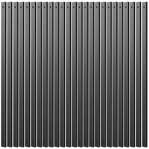 Deck Balusters, 26 Inch, Straight Flat Baluster, Black, Metal Deck Stairs Railing, 50 Pack Hollow Rectangle Deck Balusters for Deck Railing