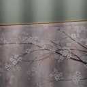 XIANSHOU Plum blossom Wall Decor White Flowers Painting on Canvas Nature Wall Art for Bedroom 24"x 48" Wall Decorations for Living Room Office (Grey)
