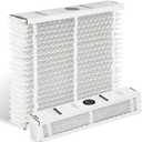 2 Pack EXPXXFIL0020 20x25 Expandable Merv 13 Filter Replacement Compatible with Bryant/Carrier EZ-FLEX,20x25x5 Merv 13 Air Media Filter,White