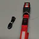 VIZPET LED Dog Collar, Light Up Dog Collar Adjustable USB Rechargeable Super Bright Safety Light Glowing Collars for Dogs (Purple, Large[18.89-23.62 inch/48-60cm])