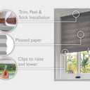 Redi Shade No Tools Original Room Darkening Pleated Paper Shade Gray, 48" W x 72" L, 6 Pack