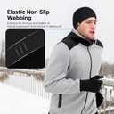 MCTi Mens Beanie Skull Caps for Men Women Thermal Helmet Liner Winter Running Hat for Skiing Hiking Outdoor Sports (Black+black)