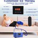 Cold Therapy Machine- Ice Therapy Machine for Knee, Large Capacity Water Tank, Quiet Pump, Adjustable Time and Flow Speed, for Sports Injuries, Knee Pains