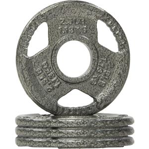 Fitvids 2-Inch Olympic Cast Iron Weight Plate for Strength Training & Weightlifting, Multiple Sizes