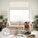 No Drill 70% Blackout Roman Shades for Windows 24" W x 64" H