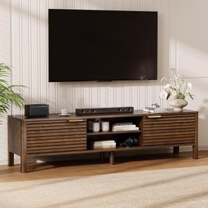 TV Stand for Living Room up to 65 Inch TVs Entertainment Center Walnut 59"