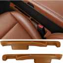 2PCS Car Seat Gap Filler Organizer, Multifunctional Car Gap Stopper Between Seat & Console Prevent Things Drop, Universal Vehicle Interior Phone Holder Accessories for SUVs Trucks (Orange)