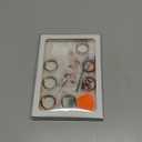 10 Pack Cover Compatible for Oura Ring 4/Gen 3 Heritage/Gen 3 Horizon,(NOT Compatible with Oura 4 Ceramic),Charging Directly,Rugged TPU Elastic Finger Protector for Workout Women Men-Size 7 (2Gold+2Silver+2Rosegold+2Pink+2Clear)