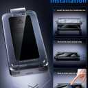 2 Pack for iPhone 16 Pro Screen Protector 9H Hardness Zero Bubble Auto-Dust Removal Installation, Dedicated to iPhone 16 Pro/16Pro Max Camera Lens Protector Metal[1 Pack] Full Coverage Protection