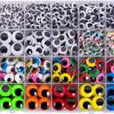 1620pcs Googly Wiggle Eyes Self-Adhesive, for Craft Sticker Eyes Multi Colors and Sizes for DIY by ZZYI