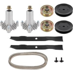 ACEBRI Deck Rebuild Kit 42 inch for Craftsman LT1000 LT2000 DLT3000 DYT4000 for Husqvarna YTH1542XP Mower Deck Kit 130794 Spindle 144959 Drive Belt 134149 Blade Spindle Pulley 153535 131494