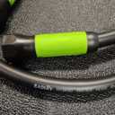 YOTOO Heavy Duty Hybrid Garden Lead in Water Hose 5/8-Inch by 5-Feet 150 PSI, Kink Resistant, All-Weather Flexible with Swivel Grip Handle and 3/4" GHT Solid Brass Fittings,  Green+Black WP 200