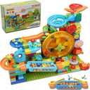 Marble Run Building Blocks for Kid: 3 4 5 6 8 Year Old Montessori Education Preschool STEM Toy - Age 4-8 Kids Creative Puzzle Marbles Track - Christmas Birthday Gifts for Boys, Girls