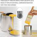 2 Pack Empty Metal Paint Cans with Lids,Paint Storage Containers for Leftover Paint,Empty Pint Paint Cans With Lids for DIY and Paint Storage and More