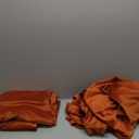 MIULEE Velvet Curtains 84 inches 2 Panels - Luxury Burnt Orange Blackout Curtains for Bedroom Living Room Thermal Insulated Super Soft Window Drapes Rod Pocket & Back Tab, Terracotta Rust Fall Decor