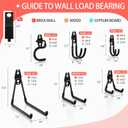 18 Pack Garage Hooks Heavy Duty - Anti-Slip Coating， Garage Storage Hooks for Hanging Bike，Ladder，Garden Tools，Hose