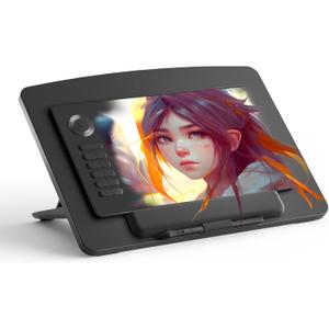Extra Large Tablet Stand Adjustable Digital Drawing Tablet Holder Desktop Foldable Compatible with iPad,Fire HD,Galaxy Tab,Surface Pro,Graphics Tablet and More,Fit 7-23.8 inch (Black)