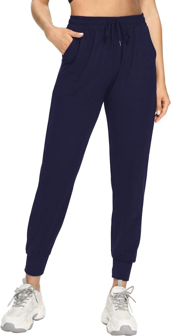 FULLSOFT Sweatpants for Women with Pockets-Womens Joggers Yoga Lounge Pants Relaxed-fit Leggings for Cycling Workout Running (Small)