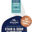Rocco & Roxie Supply Co. Stain & Strong Odor Eliminator, Enzyme Cleaner, Pet Odor Eliminator for Home - Carpet Stain Remover for Cats & Dog Pee - Urine Destroyer - Carpet Cleaner Spray Clear, 32 Fl Oz