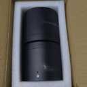 MEGHALI 2pack Modern Spotlight LED 18W Round Waterproof Downlight Outdoor Ceiling Light Black Spotlights for Balcony Terrace Warm Light 3000K Flush Mount Ceiling Lights