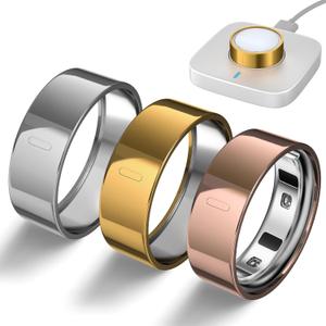 3 Pack Ring Cover Compatible with Oura Ring Gen 4/Oura Ring Gen 3 Horizon/Heritage, Upgraded Anti-Scratch TPU Ring Protector for Men Women, NOT for Oura Ring 4 Ceramic (Size 7) (Gold+Silver+RoseGold)