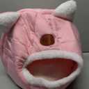 Cat Beds for Indoor Cats, Cozy Cat Cave Bed Dog House Cats Tent with Removable Cushion Pillow, Soft Warm Pet House Puppy Bed, Cute Pet Nest for Kitten Small Dog (Pink, M-13x13x13 Inches)