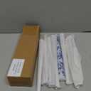 9.8" Long Taper Chinoiserie Porcelain Candlesticks Dripless Bridal Wedding Shower Candle Blue White Decorations Unscented Taper Candles for Party Gift Home Decor