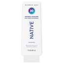 Native Sunscreen Lotion Unscented SPF 30, 100% Mineral SPF for Face & Body Broad Spectrum UVA UVB for Men & Women, Suitable for Sensitive Skin & Hawaii Compliant, Lightweight & No Residue, 7oz