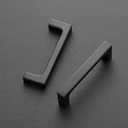 Ravinte 20 Pack 3 inch Hole Centers Matte Black Cabinet Pulls Solid Drawer Pulls Kitchen Cabinet Hardware Kitchen Flat Black Square Bar Drawer Handles