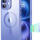 ESR for iPhone 16 Case, Camera Control Cover, Compatible with MagSafe, Shockproof Military-Grade Protection, Magnetic Phone Case for iPhone 16, Classic Hybrid Case, Clear Blue | Shockproof, Magnetic Phone Case