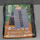 RAINDEWAY Small Black Tarp 3x3 Feet (2 Pack),UV Resistant, Multipurpose Medium Duty Waterproof Poly Tarps, Tent Tarp,Cover with Metal Grommets and Reinforced Edges, Finished Size