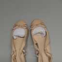 Coutgo Womens Chunky Low Heels Slingback Ballet Bow Pumps Closed Toe Wedding Dress Shoes (8, Light Khaki)