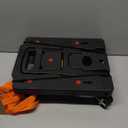 Orzbow Car Seat Dolly for Airport, Folding Car Seat Travel Cart with 4 Wheels and Adjustable Handle, Carseat Roller for Airplane Travel with Straps, Compact Luggage Hand Trolley, Black