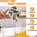 Hand Juicer Squeezer,2026 Upgraded Fruit Juice Squeezer,Metal Juicer Hand Press with Detachable Filter & Ergonomic Grip,Easy to Use & Clean for Lemon Lime Citrus Orange Grapefruit Pomegranates(2PCS)