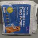 XPCARE 50 Count Disposable Male Dog Diapers, Male Dog Wraps,Super Absorbent Leak-Proof Fit (Large)